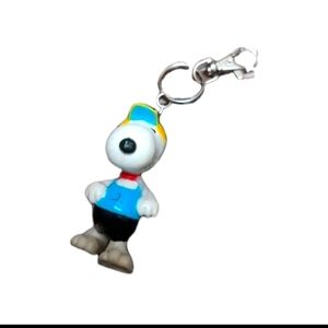 Snoopy & Woodstock  Jogging Snoopy figure United Syndicate Keychain Bag  Charm